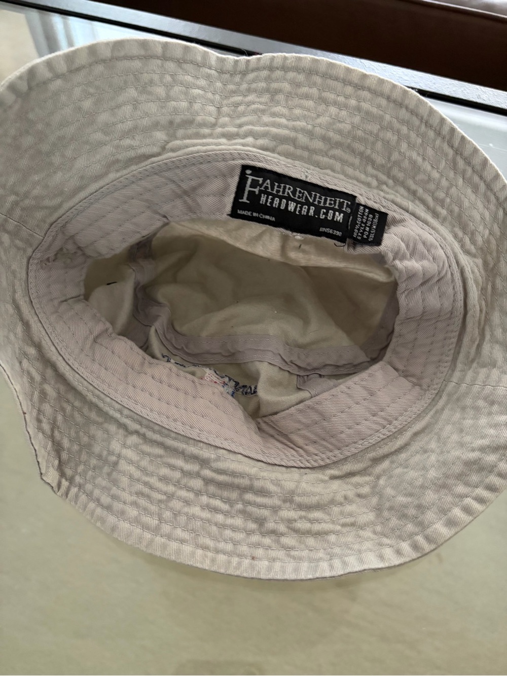 Fahrenheit Kids Beige Bucket Hat